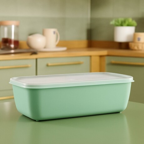 Pote rectangular multiuso 5lts VERDE MENTA