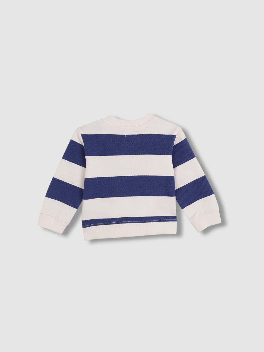 Sudadera De Rayas Blanco