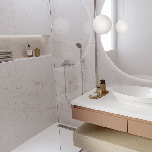 GRIFERIA DUCHA EXTERNA MONOCOMANDO BRILLO SERIE BLEST CROMO