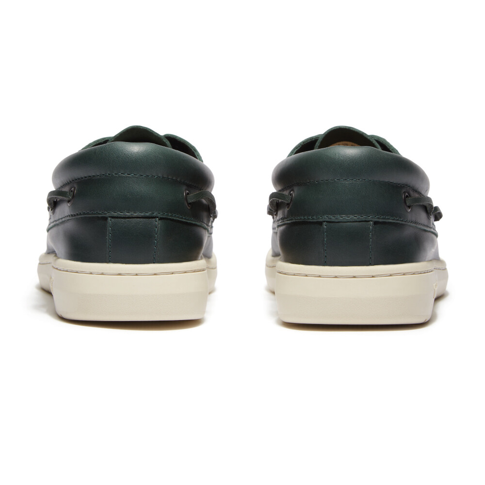 Zapatos Naúticos Portofino Pier Hombre Dark Green Full Grain
