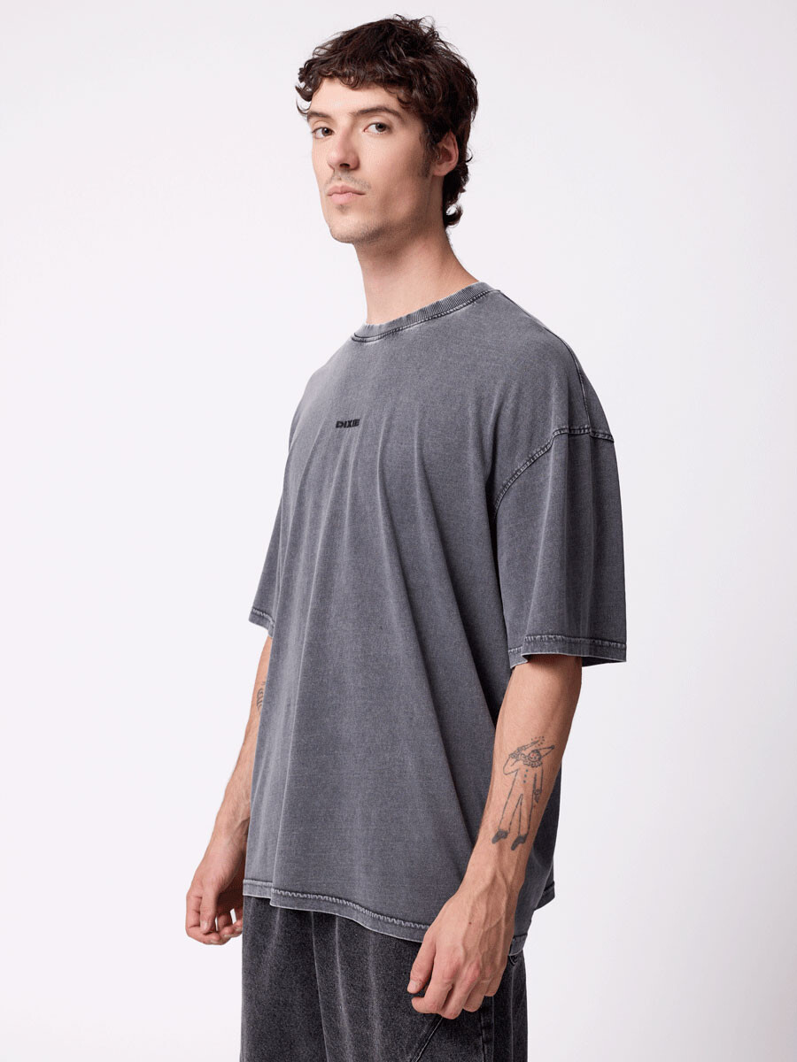 T-SHIRT YAFRE DIXIE - Gris Oscuro 