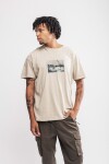 Remera oversize estampada Reus Beige