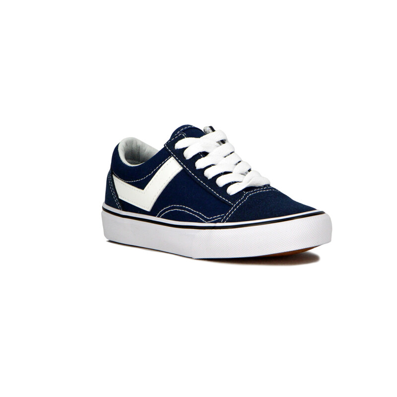 Pony Kids Champion Old School Casual Lona-Gamuza Navy Marino