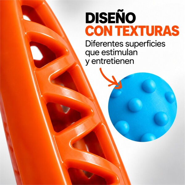 Juguete Morder Perros Gatos Limpieza Dental Golosinas Premio Celeste Naranja