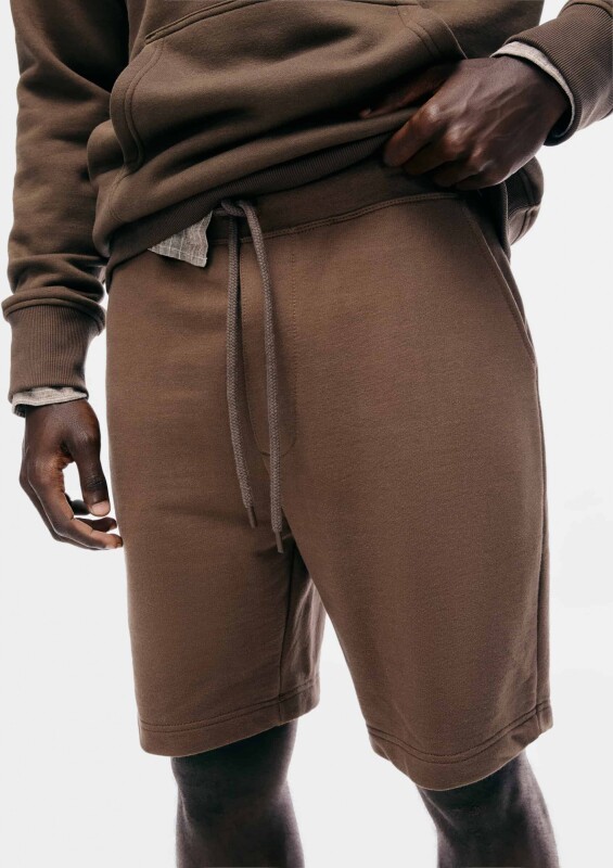 BERMUDA MASC MARROM ESCURO