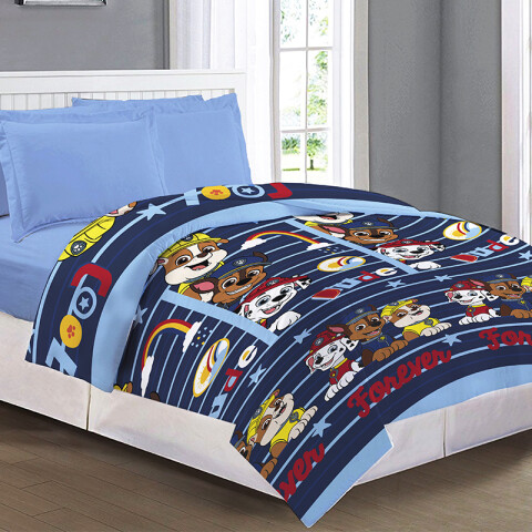 Colcha Infantil Paw Patrol 1 Plaza 100% Microfibra PAW PATROL CHASE AZUL