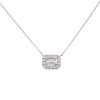 Colgante Fernanda H. en oro blanco 18k con brillantes, incluye cadena. Colgante Fernanda H. en oro blanco 18k con brillantes, incluye cadena.