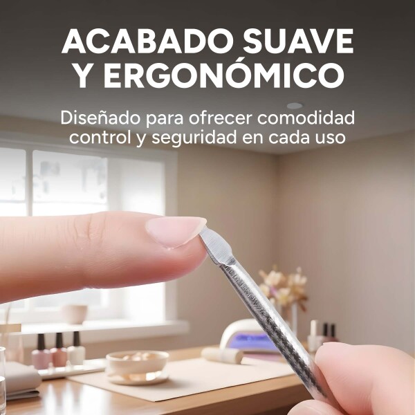 Repujador De Cutícula Uñas Acero Inoxidable 12.5 Cm Variante Acero