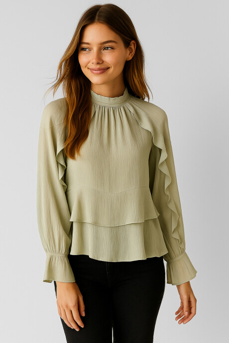 Blusa Toncu Verde Palido