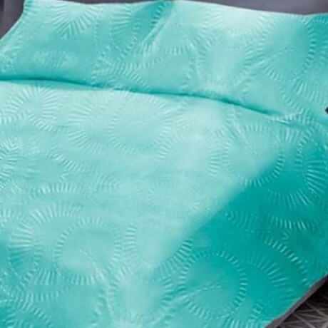 Colcha Cotton Flor Elegance 1 plaza sommier con porta almohada 7730965301289