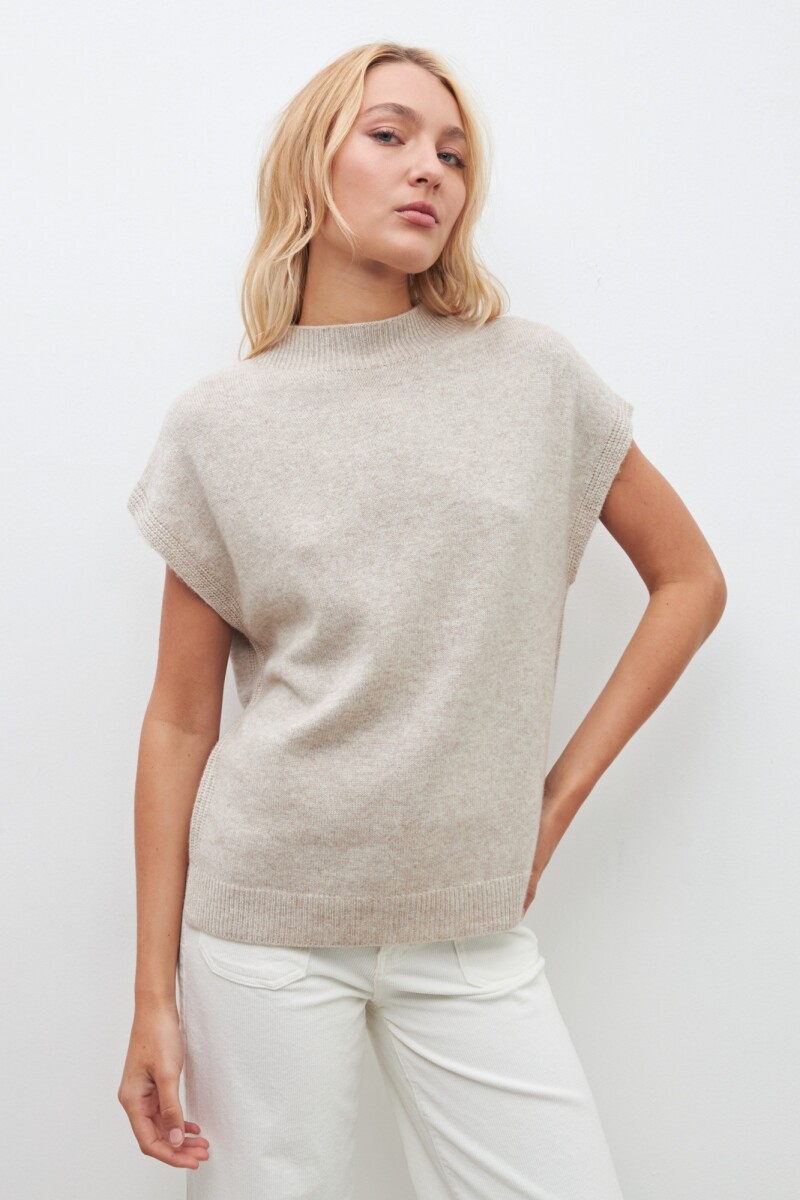 Chaleco Oslo beige melange