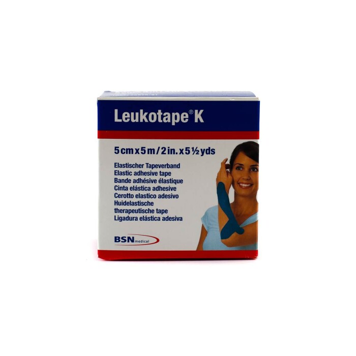 LEUKOTAPE K COLOR AZUL 5 CM CJ X 5 MTS única