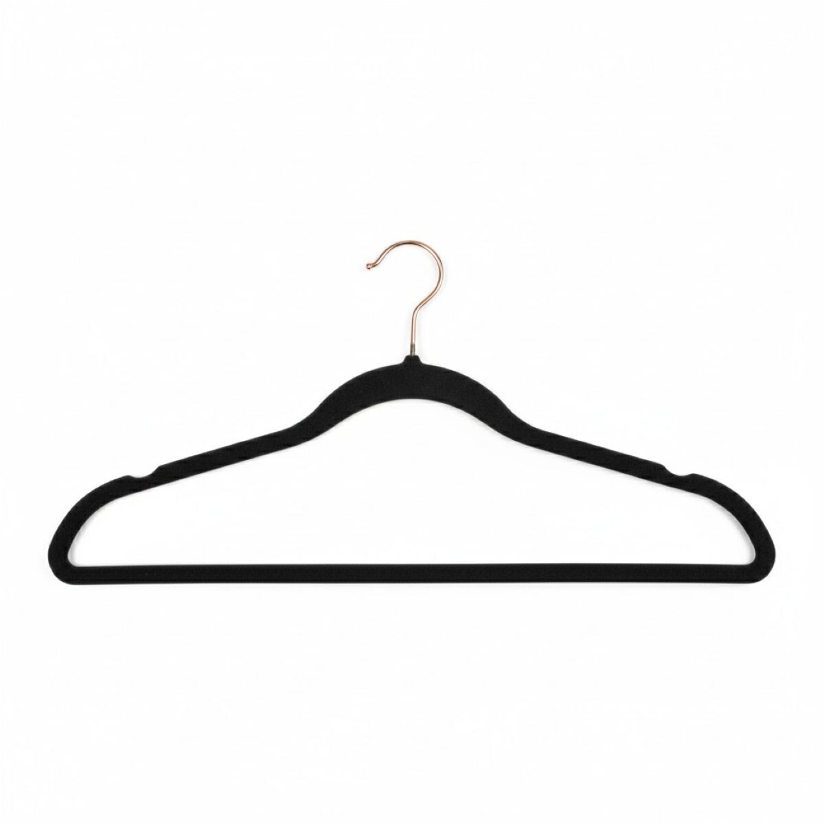 PERCHA GAMUZA NEGRA 42CM 