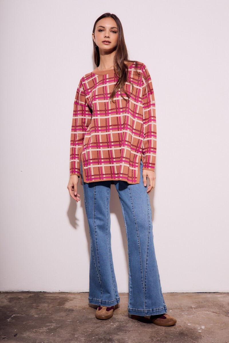 Sweater Intarsia Mocha