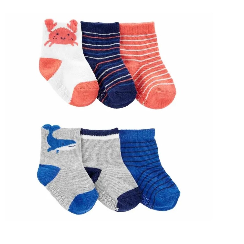 Set Medias Carters x6 Crab Set Medias Carters x6 Crab