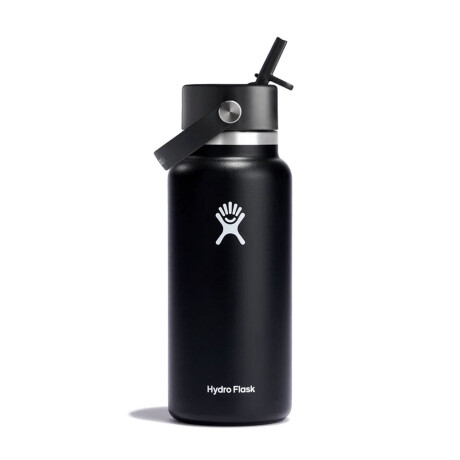 32 Oz Wide Straw Cap Black