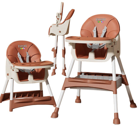 Silla De Comer Para Bebé Multiuso 2en1 Sillita Niños Marron