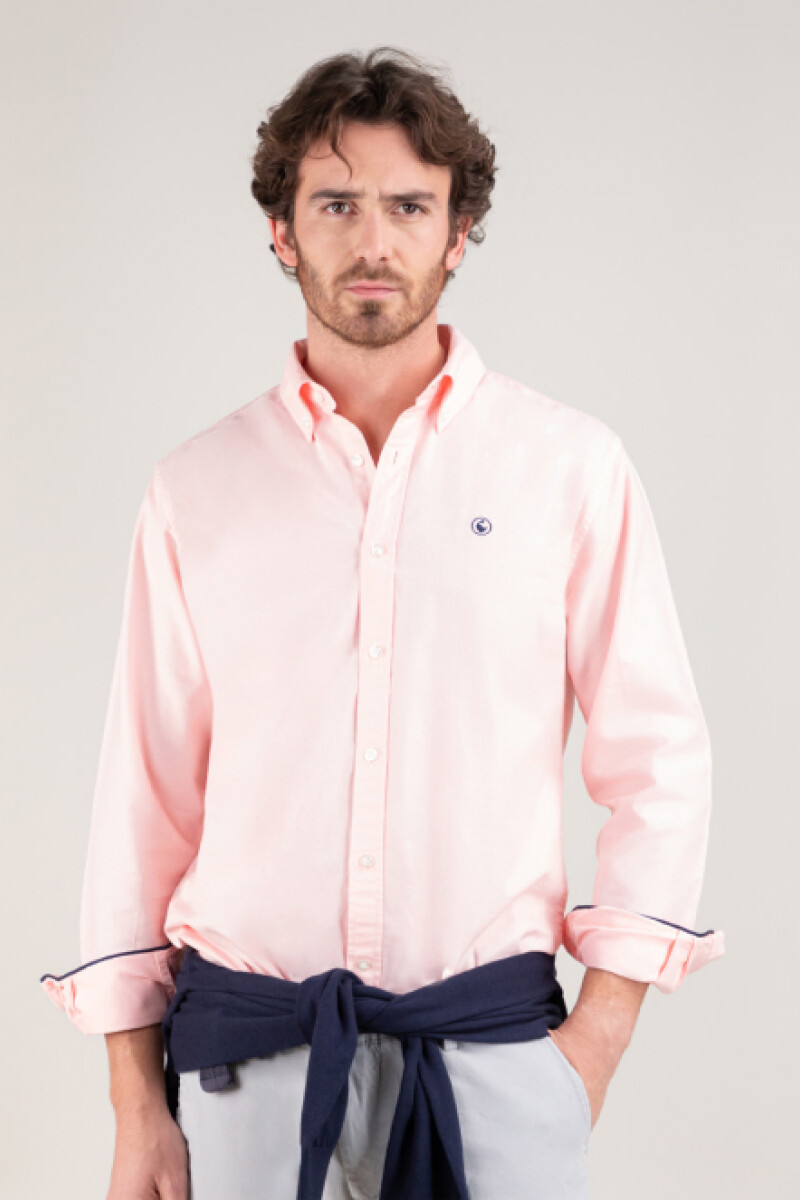 Camisa Garment Dyed Rosada