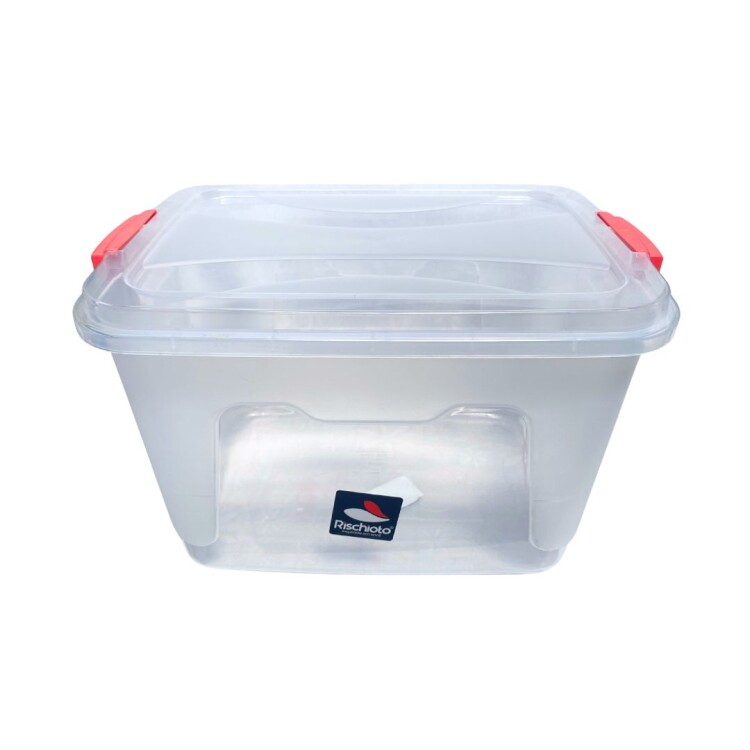CAJA ORGANIZADORA RISCHIOTO 20LTS TRANSPARENTE Sin color