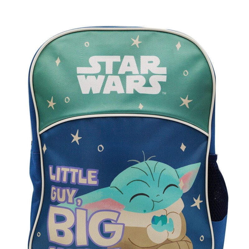 Mochila Disney Star Wars Yoda Azul - Verde Agua - Gris