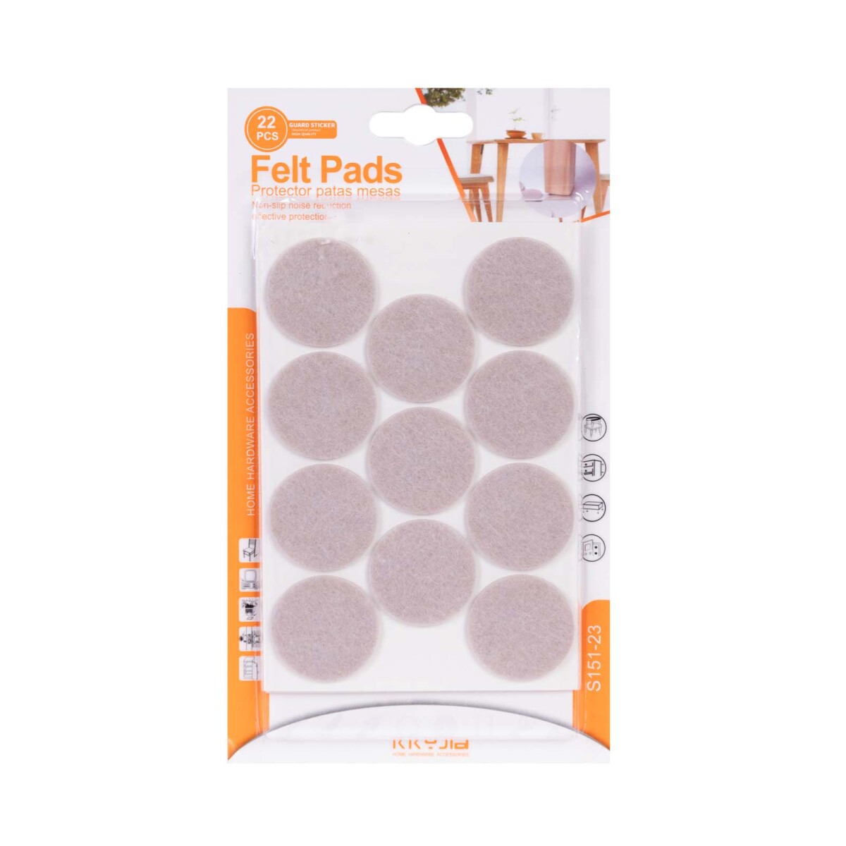 SET FIELTRO CIRCULAR - GOMA-EVA GRIS S151-23 