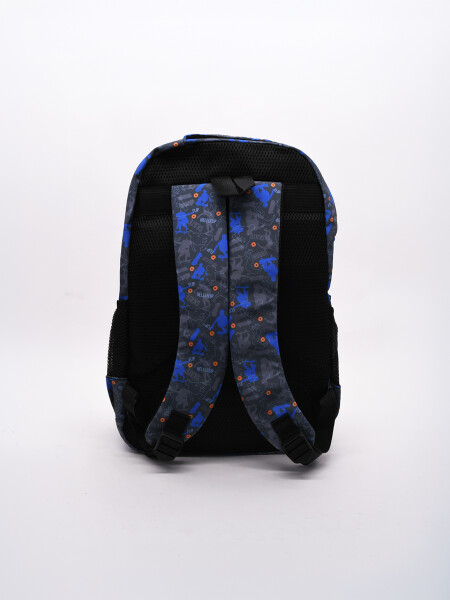 MOCHILA SKATER DOBLE CIERRE GRIS