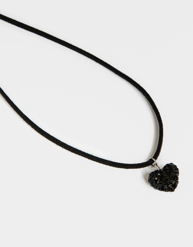 Chokers Strass Corazón Choker Con Corazón - Plateado