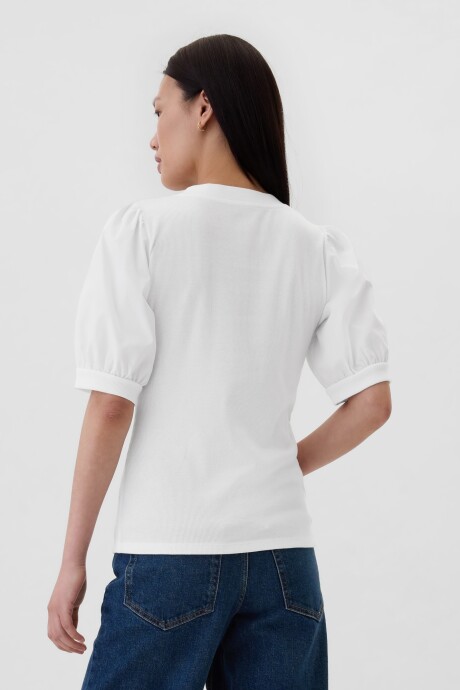 Remera Con Botones Mujer White000