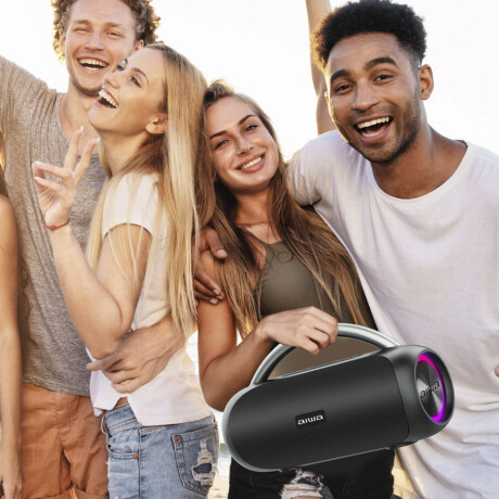 Parlante Bluetooth Aiwa AW-S10BT con Luces LED 20W RMS Black