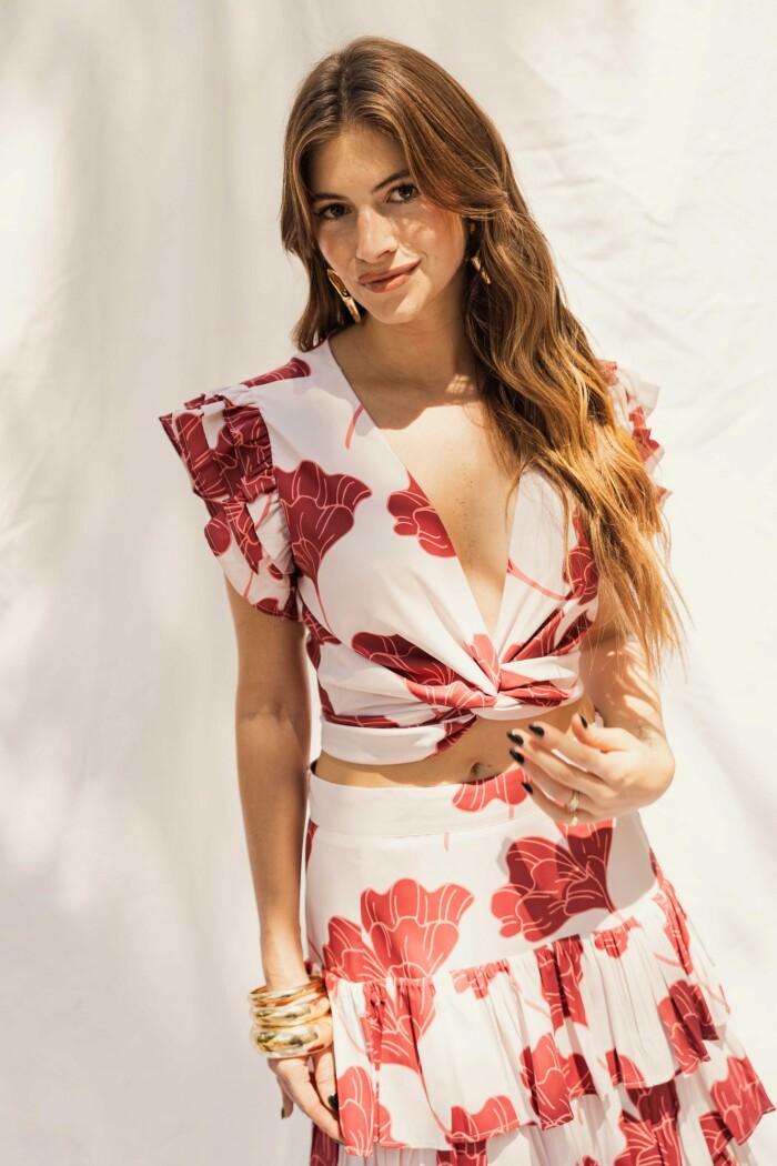 CONJUNTO AUDRINA FLORA CHERRY CONJUNTO AUDRINA FLORA CHERRY