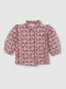 Camisa De Flores Berenjena
