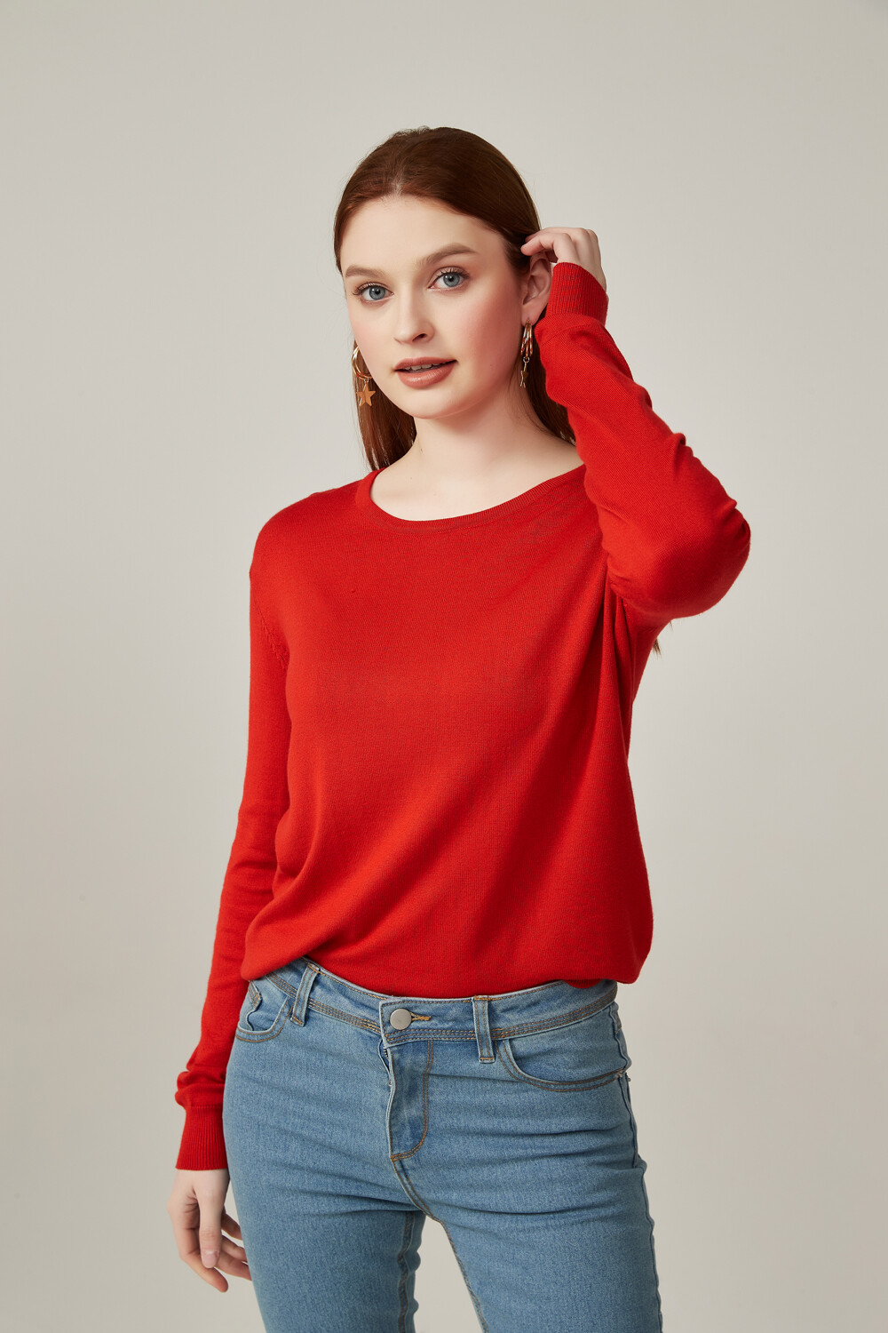 Sweater Planus Rojo Oscuro