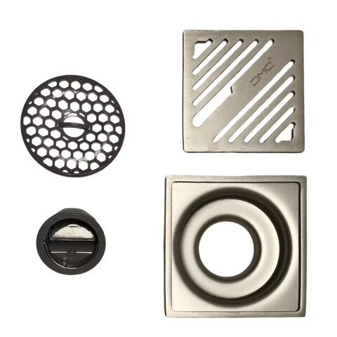 Rejilla cromada con anti insectos 10x10cm DMC Rejilla Cromada Con Anti Insectos 10x10cm Dmc