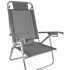 Reposera Baja en aluminio c/posiciones Baño de Sol Clasic GRIS