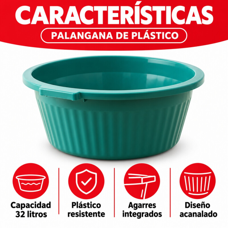 Latón palangana de 32 litros COLORES SURTIDOS