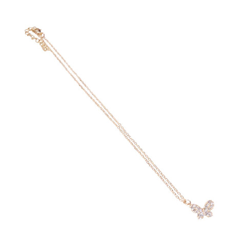 Collar dorado colgante mariposa Collar Dorado Colgante Mariposa