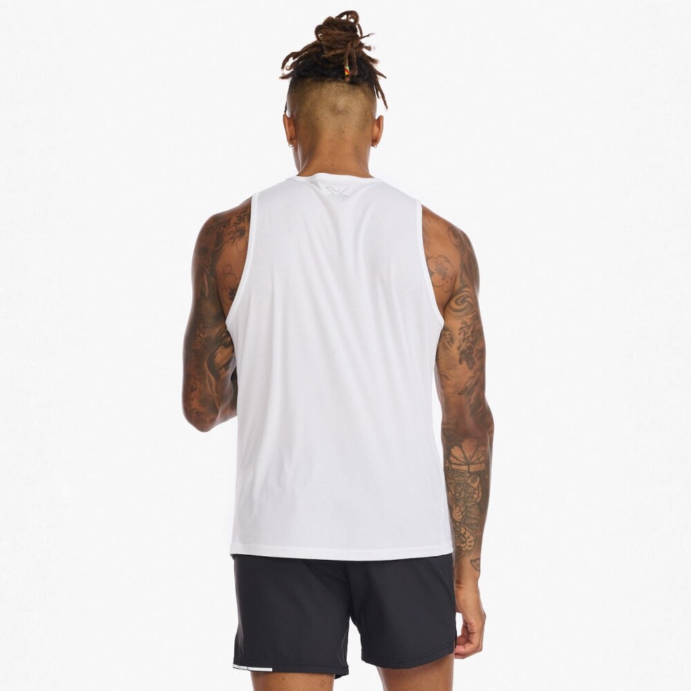 Aero Tank - Hombre White/silver Reflective
