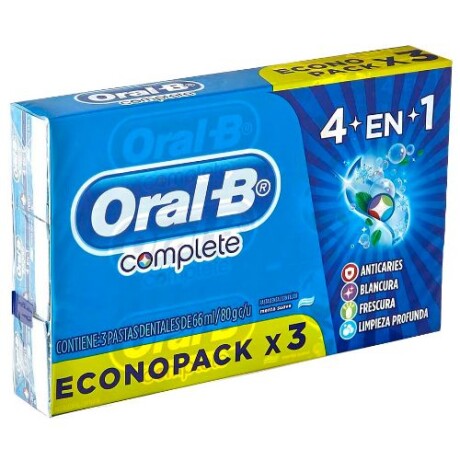 Pasta Dental Oral-B Eco Pack 3 unidades Pasta Dental Oral-B Eco Pack 3 unidades