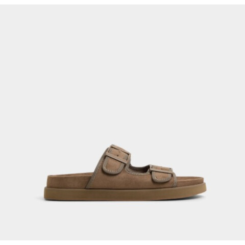 SUNNYSIDE DARK BROWN LEATHER LIGHT BROWN