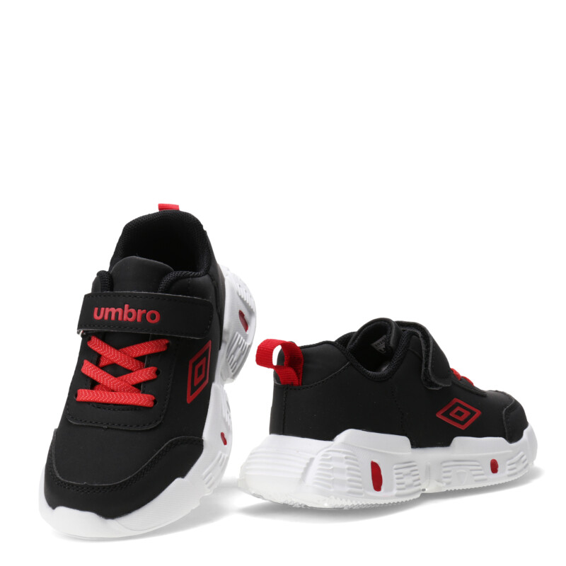 Championes Infantiles Umbro Tory Negro - Negro - Rojo
