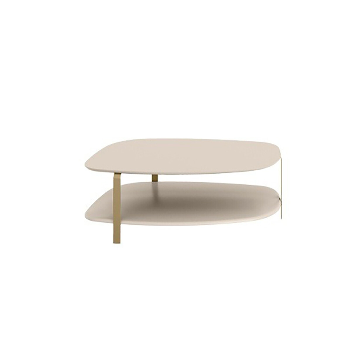 Mesa Ratona De Centro Modelo Olimpo Color Blanco 