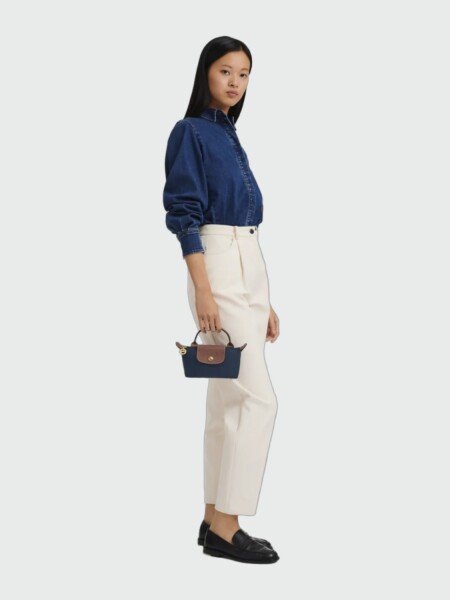 LONGCHAMP - LE PLIAGE ORIGINAL, CARTERA POUCH Azul