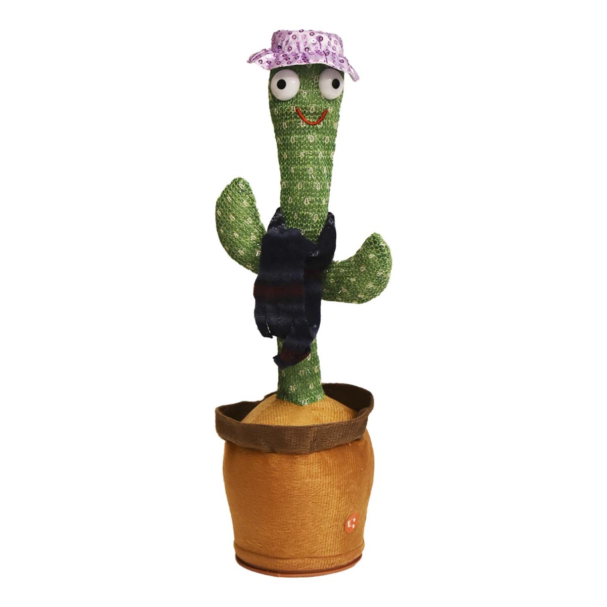 Cactus Muñeco Bailarín c/Música Luz Que Habla Graba y Repite - Lila Brillante 