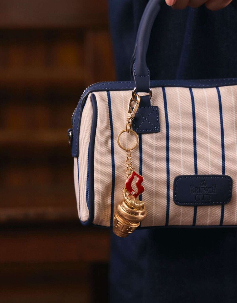 Llavero Y Charm De Café ''girly Coffee Era'' - Dorado 