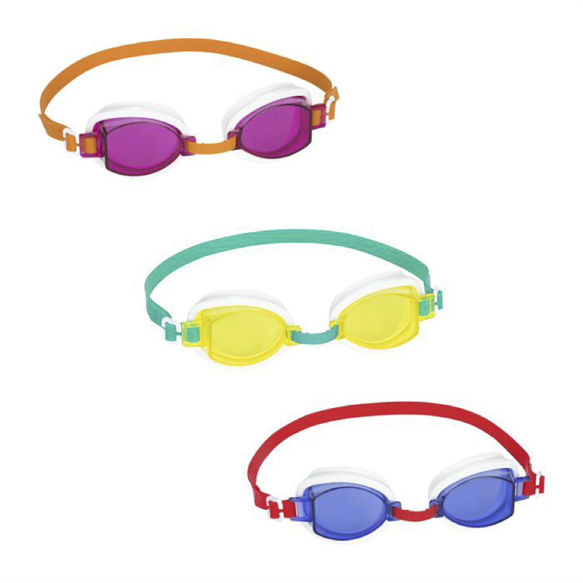 Lentes Natación Bestway Protección UV Colores Surtidos - Más 7 Años 