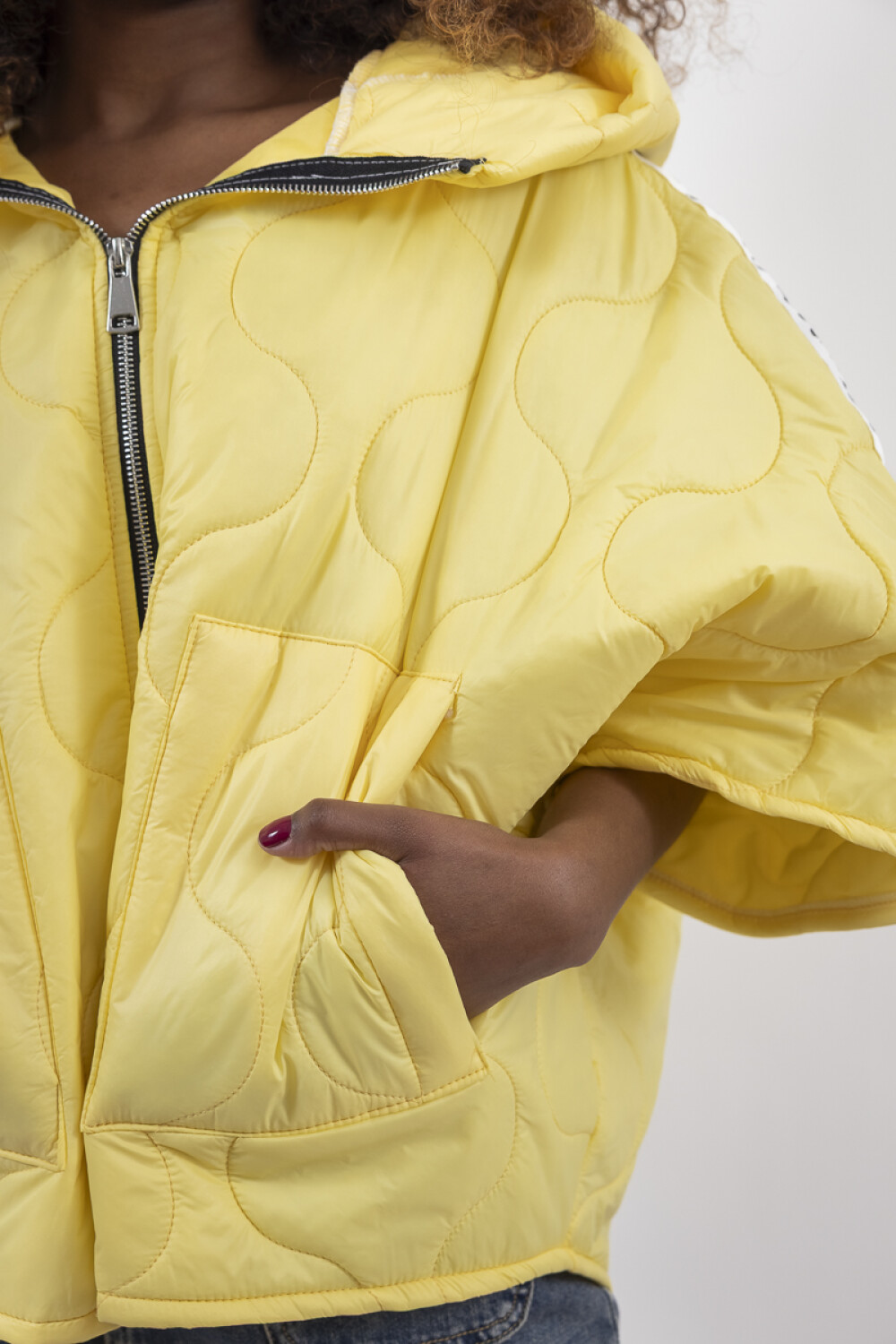 CHALECO VISCOSA LIRIO AMARILLO