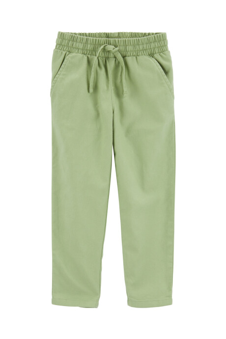 Pantalón de sarga Ecovero, verde Sin color