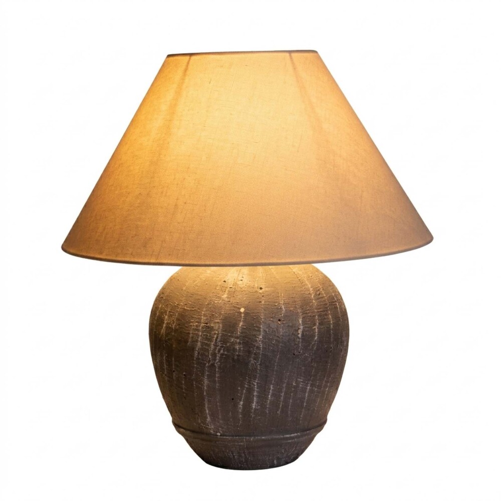 LÁMPARA DE MESA ML2432 GRIS METAL ML243217