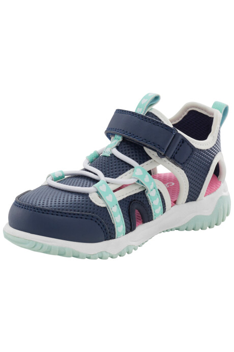 Sandalias con velcro, diseño corazones Sandalias con velcro, diseño corazones