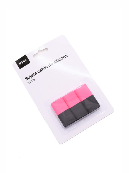 SUJETA CABLES SILICONA MULTICOLOR